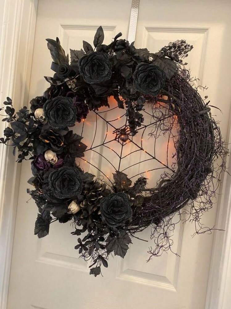 MEHELANY 20個 2.76インチ グリッターローズブーケ、DIY人工グリッター花ブーケ、工花、フェイクローズ、永遠に輝く人工ローズブーケ、記念日、婚約、結婚式のギフト、ホームデコレーション、オフィス、キッチンデコレーション、パーティーデコレーション、ルームデコレーション、バレンタインデー、母の日、ガールフレンド、母、女性への誕生日ギフトに最適(ラッピングペーパー付き) - ブラック - 見る 7