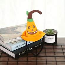 1pc Halloween Dress Up Party Performance Props Pumpkin Headband  Hat Headband - Orange - View 4