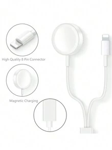 2-in-1 magnetische kabellose Ladestation kompatibel mit und