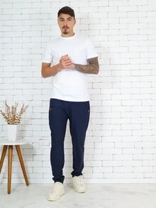 Pants For Professional And Amateur Training Dry Fi Imported Lisa Basica-3 Pockets - 主藍 - 查看 2