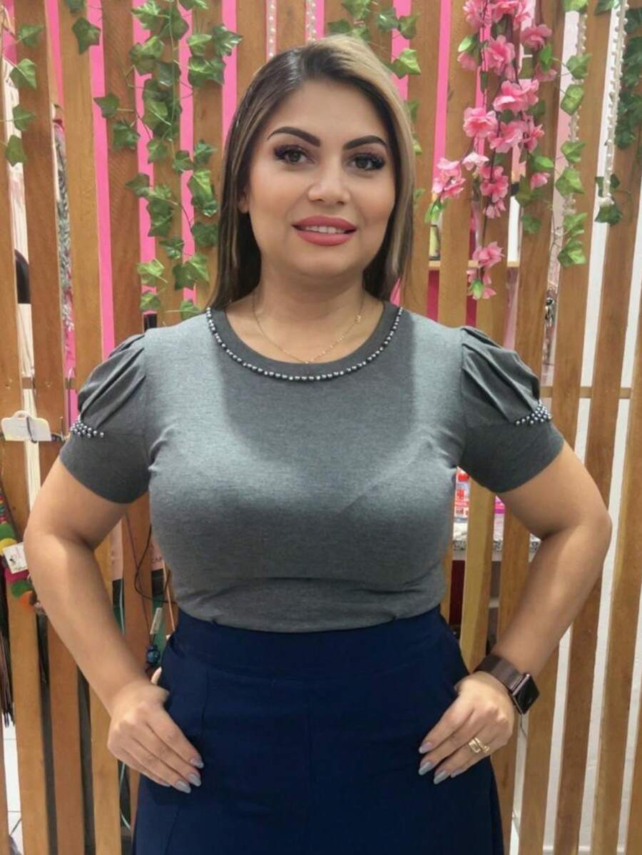 Women Blouses - Grey - View 1