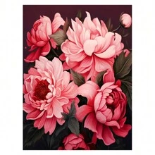 1 件 5D DIY 钻石画牡丹雏菊花朵全方形或圆形钻石马赛克花卉成人手工制作适合初学者家居装饰墙艺术 - 彩色 - 查看 24