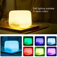 Humidificador de aire ultrasónico de 500ml dispersador de aceite esencial de control remoto máquina de incienso de escritorio LED dispersador de olor de luz nocturna - Multicolor - Ver 2