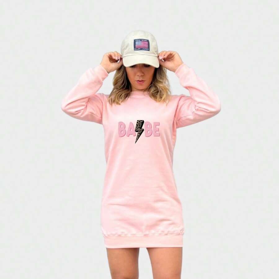 Women Short Dresses - Màu Hồng baby - Xem 1