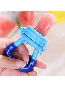 2 Piezas Chupón Papilla Fruta Para Bebé Chupete Estrellas Con Tapa Mordederas Alimentador Silicona Colores Suave Reusable Reutilizable Para Frutas Verduras