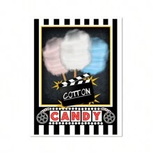 1PC Poster Logo Tiệc Đêm Phim Rạp Chiếu Phim Nghệ Thuật Treo Tường Hình Ảnh Bắp Rang Biển Báo Phim Tranh Canvas In Nghệ Thuật Điện Ảnh Trang Trí Nhà Hiện Đại, Không Có Khung - Nhiều màu - Xem 27