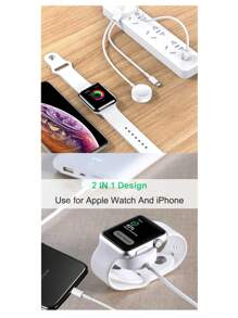 2-in-1 magnetische kabellose Ladestation kompatibel mit und