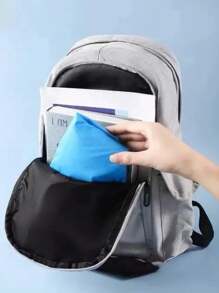 DeTODO Impermeable de Niño Portátil Para Lluvia Super Practico, Unisex y Unitalla - Azul - Ver 4