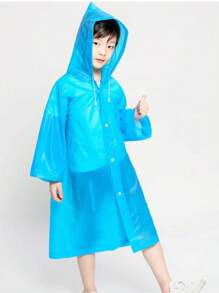 DeTODO Impermeable de Niño Portátil Para Lluvia Super Practico, Unisex y Unitalla - Azul - Ver 7