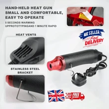 Mini Handheld Heat Gun Electric 300W Portable Heat Gun DIY Craft Embossing Pen - UK Plug(220-240V) - View 10