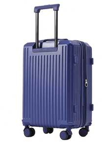 Hand Luggage Top, Top, Top.. New Suitcase With Portable Charger Adapter System, USB Port, High Quality Polycarbonate With Metal Protection, Anti-Theft Zipper, Lock With International Flight Code, 360° Double Wheels With Extender And Metal Handle - Màu xanh lam - Xem 4