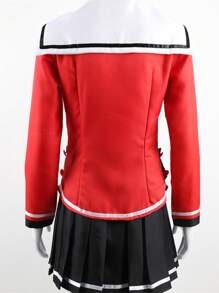 Còn Hàng Anime Charlotte Yuu Otosaka Trang Phục Hóa Trang Cho Nữ, Áo/Váy, Comic-Con/Cosplay Sự Kiện Trang Phục - Đỏ - Xem 4
