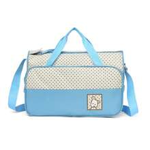 5pcs/Set Multifunctional Diaper Bag, Large Capacity Mama Bag, Shoulder Diaper Bag For Mother & Baby - Baby Blue - View 4