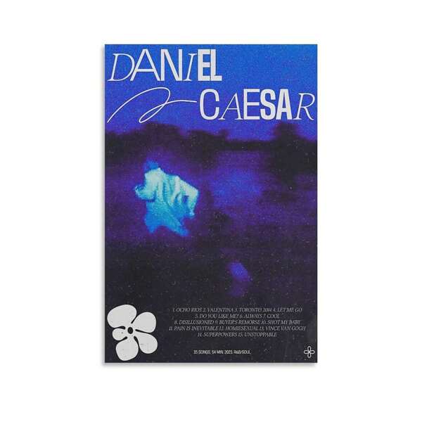 Daniel Caesar Never Enough,Wall Art,Canvas,Poster Gifts Birthday Graduation
