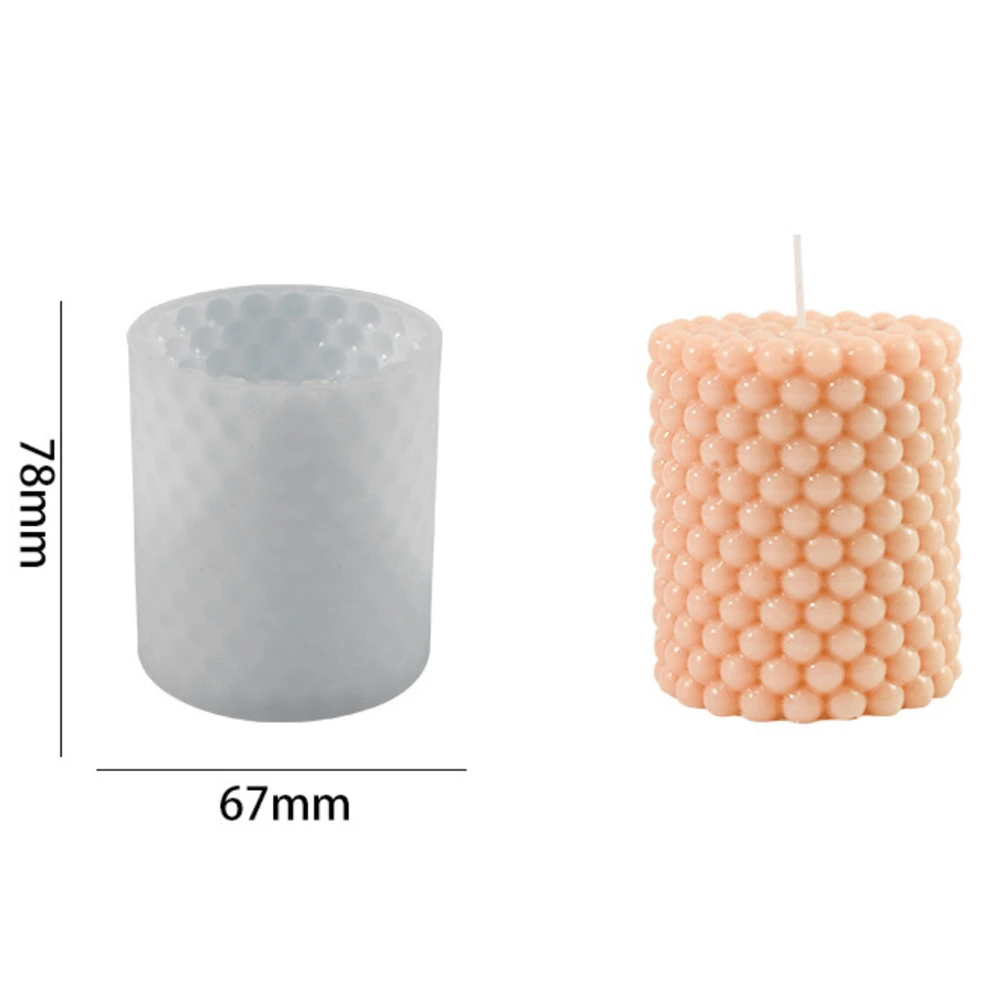 DIY Bubble Candle Mold, Cylindrical Candle Making Mold, Resin Clay