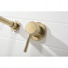 Single Lever Handle Wall Mounted Bathroom Faucet Home Bathroom Decor Summer