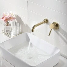 Single Lever Handle Wall Mounted Bathroom Faucet Home Bathroom Decor Summer