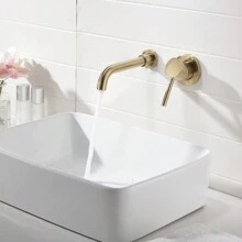 Single Lever Handle Wall Mounted Bathroom Faucet Home Bathroom Decor Summer
