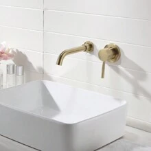 Single Lever Handle Wall Mounted Bathroom Faucet Home Bathroom Decor Summer