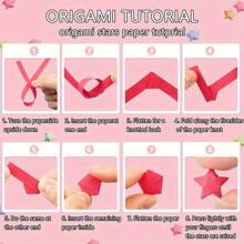 540 Sheets Star Origami Star Strip Rainbow Star Paper Lucky Star Origami 7 Colors Solid Color Origami - 7 Colors - View 8