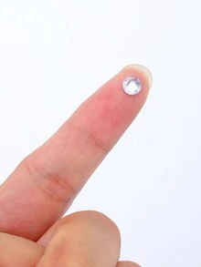 2sheets Rhinestone Facial Tattoo Sticker For Halloween Party, Face Jewels Festival Makeup Eye Jewels Stick On Rhinestone For Face, Hair, Body, Eye,Packaging Is Random - Multicolor - View 5