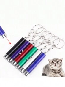 1pc Random Portable Laser Pen Cat Lover And Cat Mom Love Toy, Cat/Dog Lover Gift And Dog/Cat Mom Love Pet Training Toy, Interactive Toy For Cat Lover And Cat Mom Loves - Multicolor - View 7