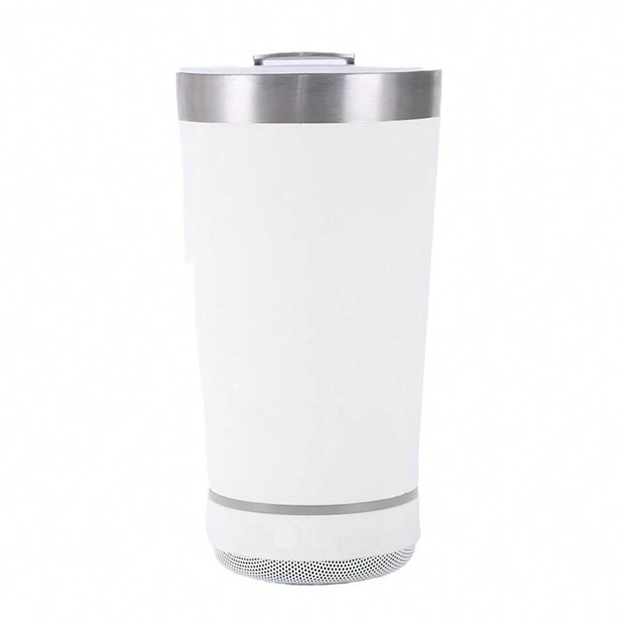 304 tazas térmicas de acero inoxidable altavoces Bluetooth tazas de cerveza de sonido portátiles tazas de automóviles de helado al aire libre - Blanco - Ver 1