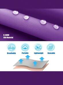 DeTODO Impermeable de Niño Portátil Para Lluvia Super Practico, Unisex y Unitalla - Morado - Ver 4