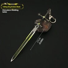 17cm Fallen King's Broken Sword Zinc Alloy Model Toy Key Chain - Multicolor - View 7