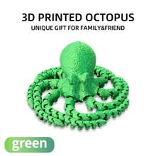 1pc 3D Octopus Print Toy, Decompression Toy For ADHD, 3D Printed Creative Gift, DIY Decor Ornament, Home Decor, Christmas/Birthday Gift, Fish Tank Decoration - Octopus - View 10