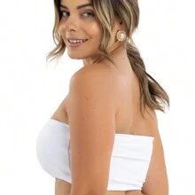 Women Tops - 白色 - 查看 4