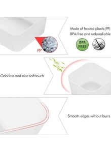 1pc/5pcs/9pcs/12pcs/33pcs Drawer Organizer Tray Storage Box For Bedroom Nightstand Drawer Dresser Bathroom Kitchen Drawer, Frosted,For Holiday Beach, Bathroom Collection, Bedroom Collection, Large Capacity