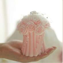 Rose Scented Candle Gift Set, Decorative Candles For Weddings & Aromatherapy - Multicolor - View 6