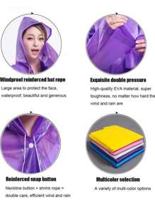 Kid's Raincoat - White - View 4