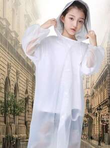 Kid's Raincoat - White - View 8