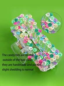 1 Chiếc Kẹp Tóc Bằng Nhựa Nhiều Màu Sắc Cơ Bản Cho Nữ - Nhiều màu - Xem 6