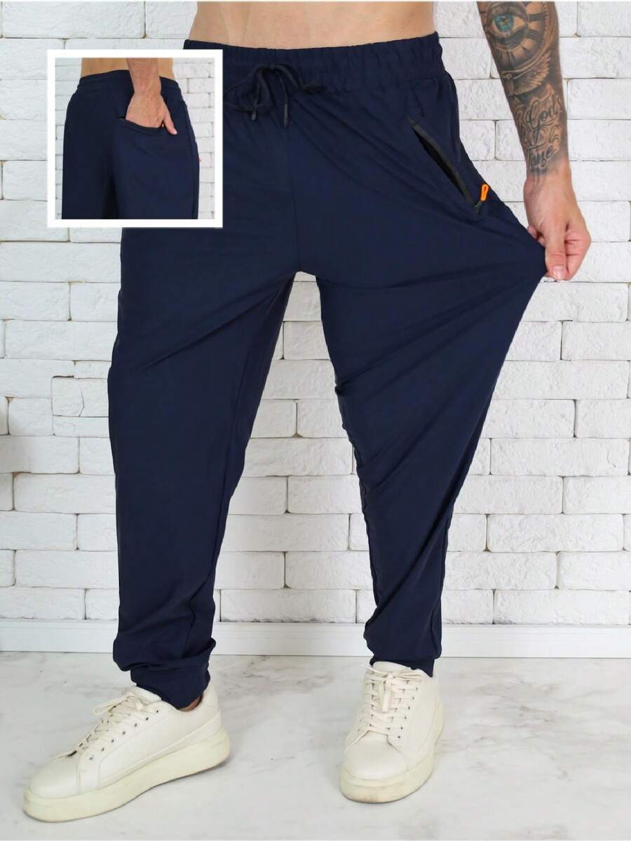 Pants For Professional And Amateur Training Dry Fi Imported Lisa Basica-3 Pockets - 主藍 - 查看 1