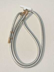 Dual-Clip Shockproof Phone Lanyard, Fashionable Adjustable Crossbody/Halter, High-End Leather Patterned - Multicolor - View 20