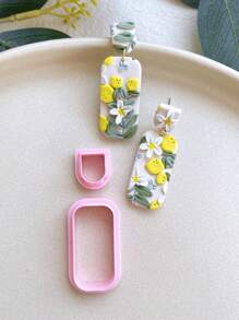 Basic Polymer Clay Cutters, Polymer Clay Cutters For Earrings Making - Pink - View 4
