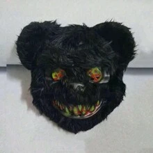 1 mặt nạ gấu chụp ảnh, mặt nạ động vật nhồi bông cho tiệc Halloween, vũ hội hóa trang, màu sắc/kiểu dáng ngẫu nhiên - Nhiều màu - Xem 1