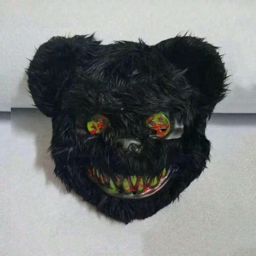 1 mặt nạ gấu chụp ảnh, mặt nạ động vật nhồi bông cho tiệc Halloween, vũ hội hóa trang, màu sắc/kiểu dáng ngẫu nhiên - Nhiều màu - Xem 1