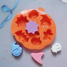 1 件 3 腔万圣节南瓜蛋糕硅胶模具慕斯冰淇淋布丁果冻甜点烘焙用具用于蛋糕装饰节日派对万圣节装饰万圣节派对礼品万圣节派对用品万圣节万圣节装饰万圣节装饰品万圣节家居万圣节派对万圣节派对 - 橘色 - 查看 3
