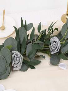 10pcs Or 5pcs/Pack Glitter Roses Golden Artificial Rose Flower, Glitter Flowers Foam Rose With Stem For DIY Wedding Bridal Bouquet Home Party Decoration, Halloween Decor, Home Decor, Valentine Day, Gift Gifts Birthday Graduation
