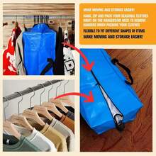 1pc Woven Tote Bag, Large Capacity Bedding Storage Bag, Heavy-Duty Carrying Bag With Handles And Zipper - Durable Alternative To Moving Boxes - Perfect For Packing, Moving, Storing Clothes, Blankets And Dorm Essentials Halloween Decorations Halloween Costumes Autumn Decor Festival Decor - Multicolor - View 9