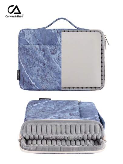 canvas artisan Odporna na wstrząsy torba na komputer Wodoodporna teczka na laptopa z nadrukiem kompatybilna z Macbookiem