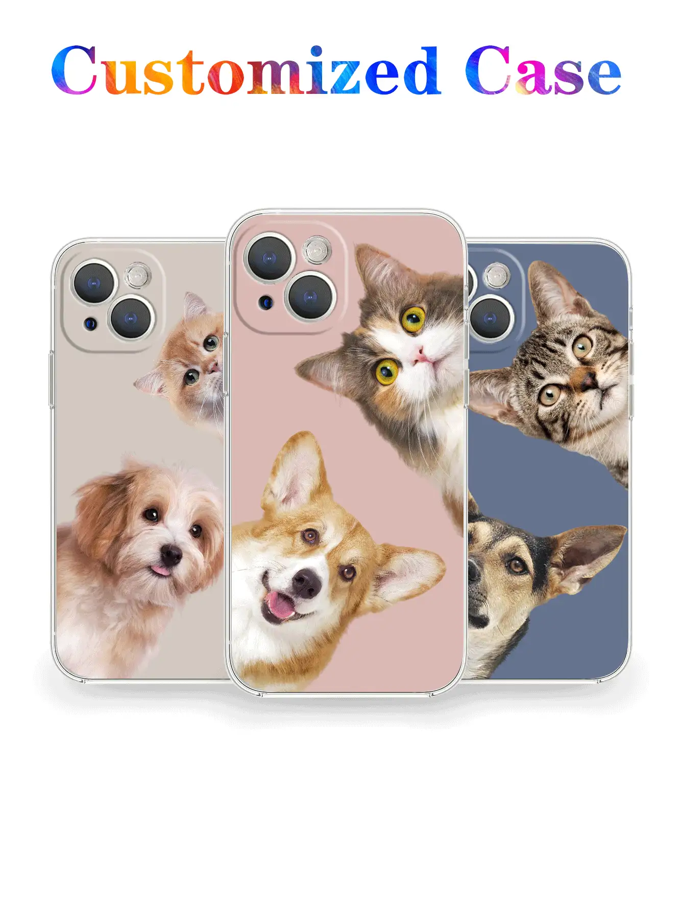 Ốp lưng điện thoại TPU mềm trong suốt in hình thú cưng dễ thương tùy chỉnh của Apple, tương thích với iPhone 11/13/14/15 Pro Max, hình mèo, động vật, thời trang, phong cách, đầy màu sắc, dễ thương, đơn giản, Kawaii, ngộ nghĩnh, tùy chỉnh, cá nhân hóa, độc đáo, quà tặng cho bạn bè nhân Ngày của Mẹ, tương thích với iPhone 16 inch, ốp điện thoại tùy chỉnh, phong cách đường phố giản dị, phiên bản quốc tế, không phải phiên bản nội địa. - Trong sáng - Xem 6