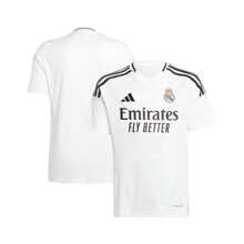Adidas Biała replika koszulki domowej Realu Madryt 2024/25 dla dużych chłopców i dziewcząt - Biały - Zobacz 1
