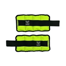 Pesas para Tobillos Ajustables 2kg – Polainas con Peso de 1kg c/u para Ejercicio y Rehabilitación - Amarillo - Ver 4