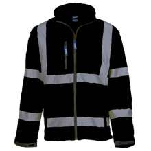 Yoko Unisex Adult Hi-Vis Soft Shell Jacket (Black) - Black - View 1