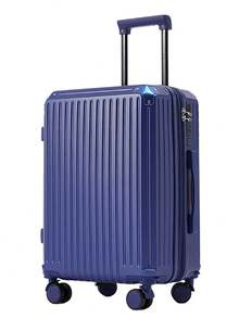 Hand Luggage Top, Top, Top.. New Suitcase With Portable Charger Adapter System, USB Port, High Quality Polycarbonate With Metal Protection, Anti-Theft Zipper, Lock With International Flight Code, 360° Double Wheels With Extender And Metal Handle - Màu xanh lam - Xem 3